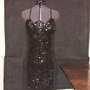 Little black sequin dress